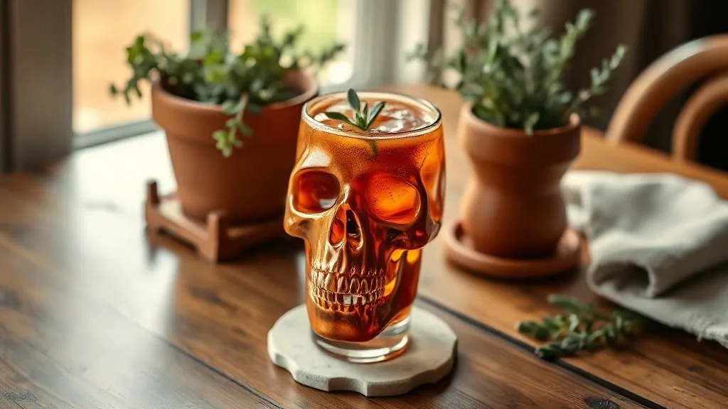 Grand verre skull Cabana : l’objet bar qui tient tête aux soirées et au temps