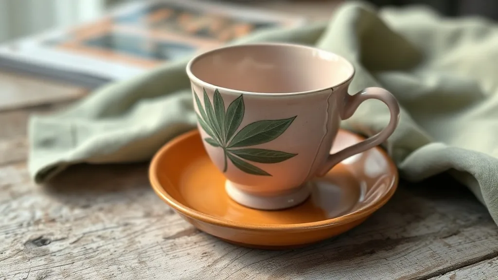 Tasse palmier en porcelaine Sooji rose : réparez-la au lieu de la jeter