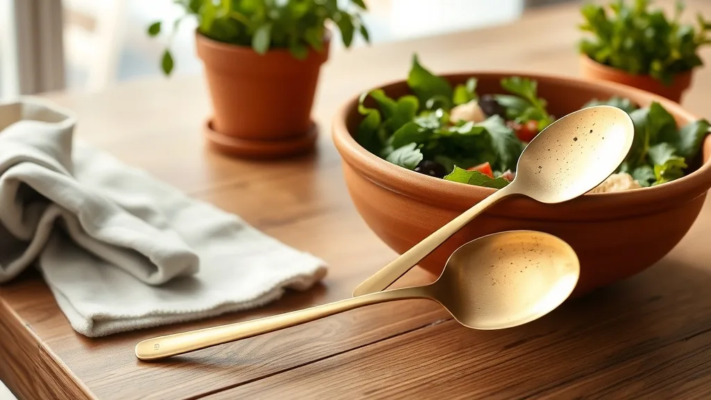 Serveurs à salade laiton : le duo qui vieillit mieux que toi