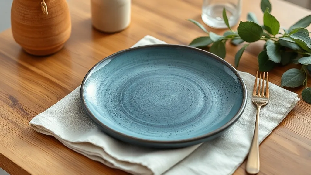 Assiette plate bleue Signature 26 cm : le choix qui survit aux modes