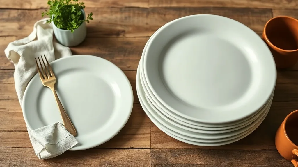 Set de 6 assiettes mélamine multicolore : la vaisselle anti-casse