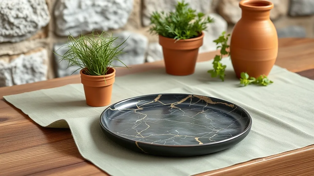 Petite assiette marbre noir et or : pourquoi elle dure quand les autres s’écaillent