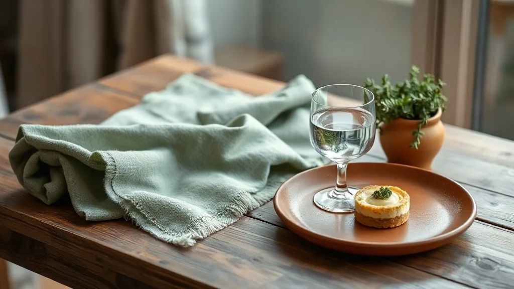 Un verre long transparent posé sur une table en bois clair, rempli d’eau pétillante, avec une lumière naturelle douce qui traverse le verre.