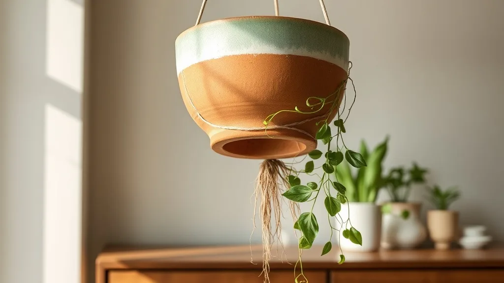 Boskke Sky : le pot de fleur retourné en céramique qui change l'arrosage