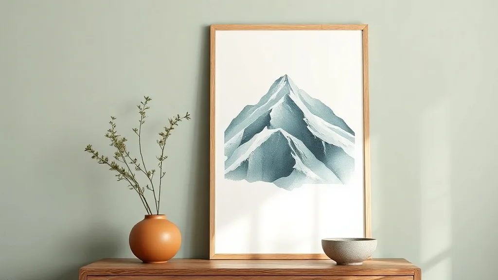Affiche montagne géométrique : ce qu’elle apporte vraiment à ton mur