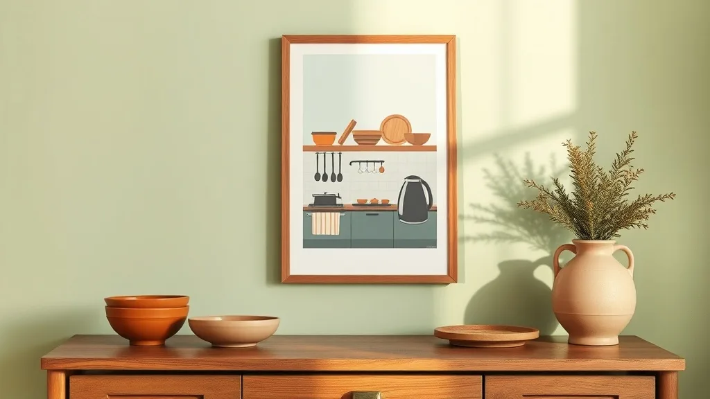 Affiche rétro Kitchen Happiness : donnez de la voix à votre cuisine