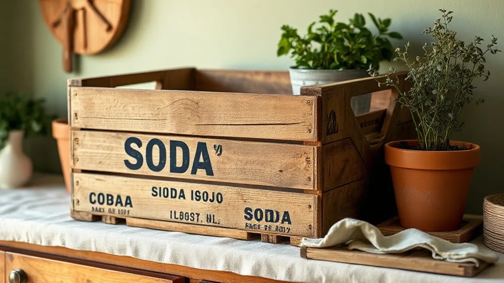 Cageot Coca-Cola vintage : laissez-lui ses cicatrices