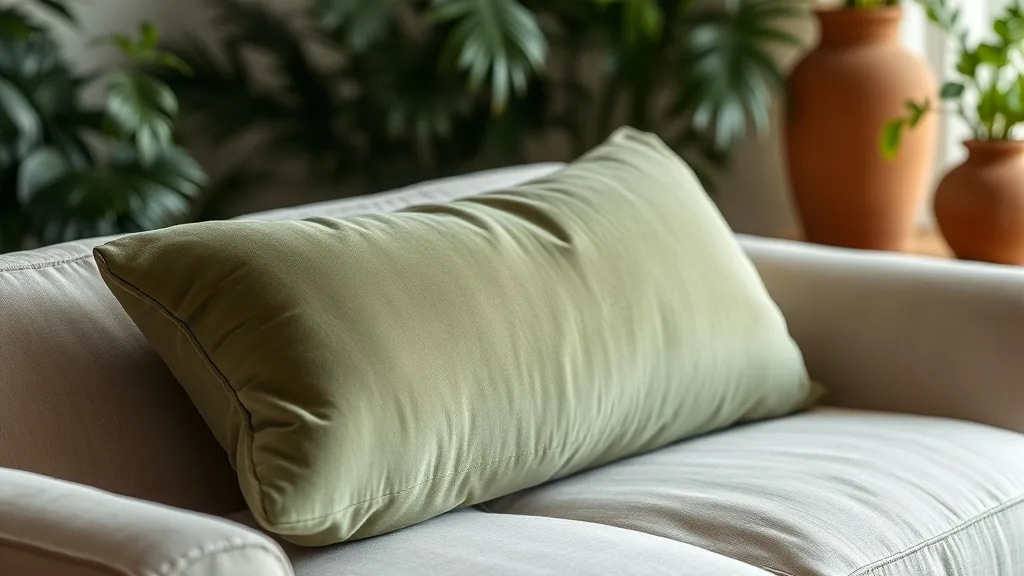 Ce coussin en velours vert cendré que tu n’auras plus envie de changer