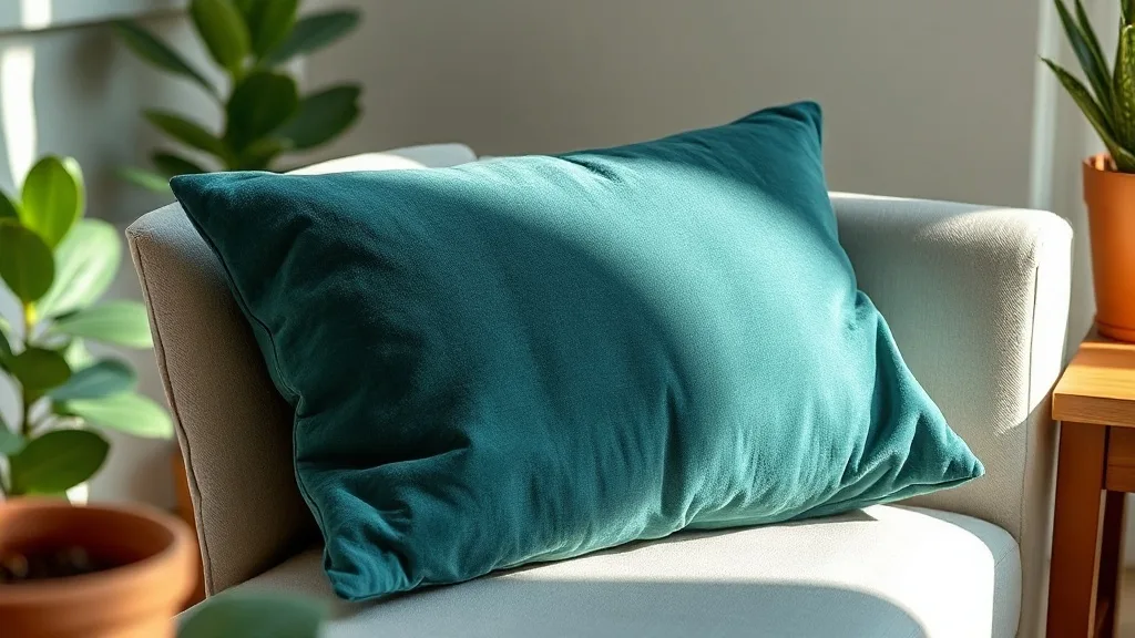 Coudre ton coussin en velours matelassé bleu sarcelle