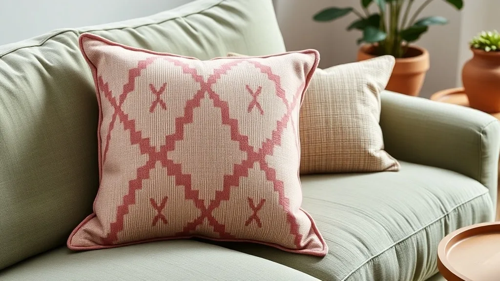 Coussin Malini Aztèque Diamant, Rose Blush : le garder, c'est le meilleur usage