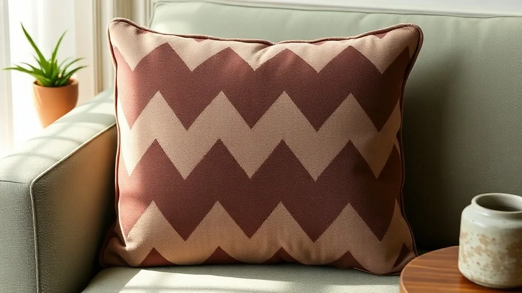 Coussin en velours à chevrons taupe foncé : le choisir pour qu’il dure