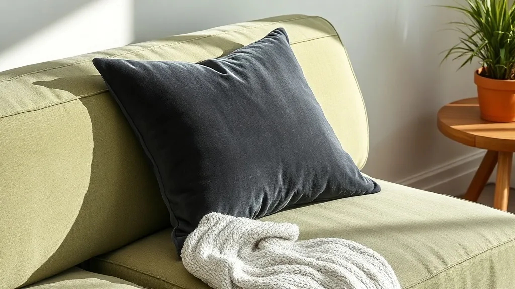 Coussin en velours charbon : l'accessoire qui dure quand tout le reste fatigue
