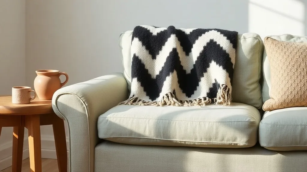 Plaid chevron noir et crème : et si c’était le dernier que vous achetiez ?