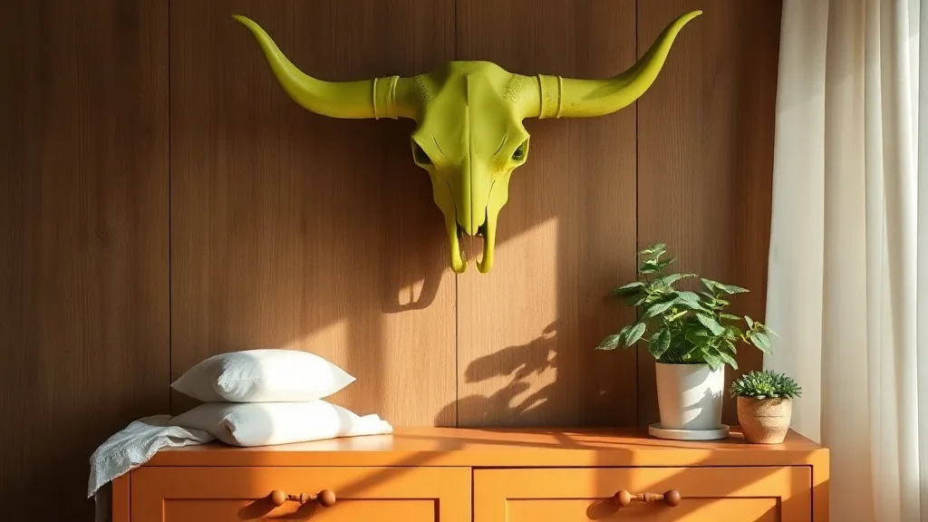 Pourquoi un crâne de buffle en métal fluo vaut mieux qu’un vrai trophée