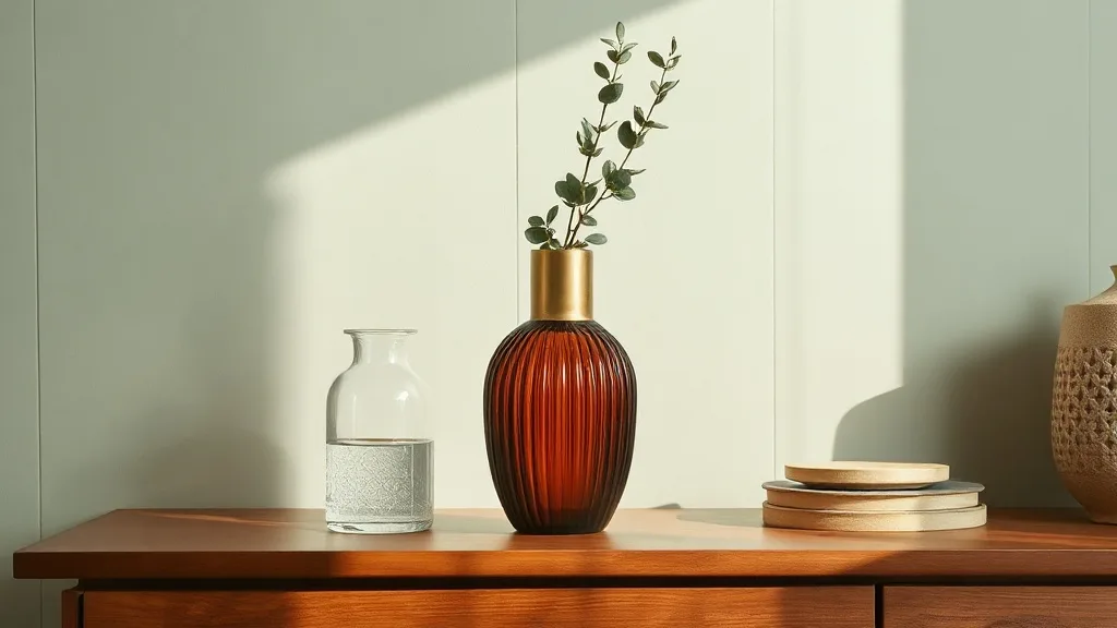 Vase verre et laiton : l'accessoire qui se patine en beauté