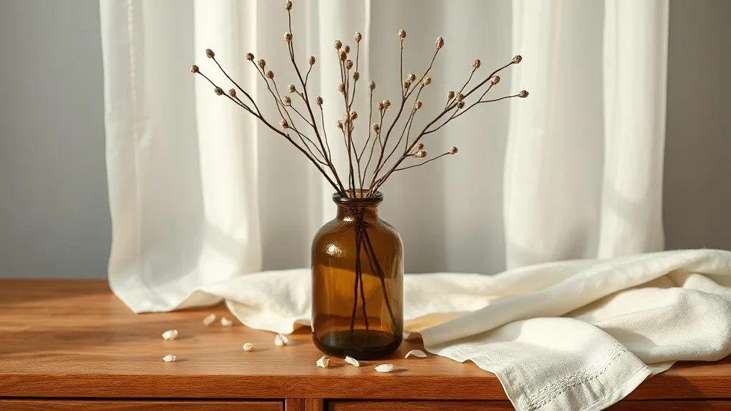 Vase en verre marron : un objet simple qui traverse le temps