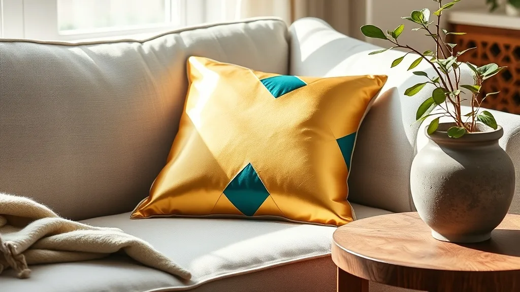 Coussin or et bleu canard : comment dénicher un motif qui dure