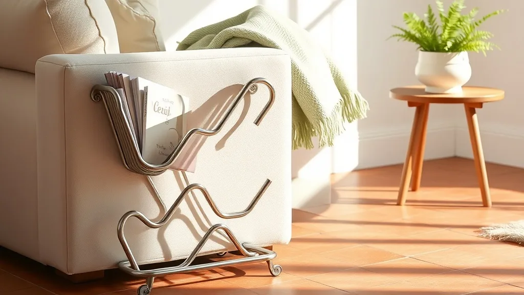 Porte-revues chromé : l'objet graphique qui résiste aux modes
