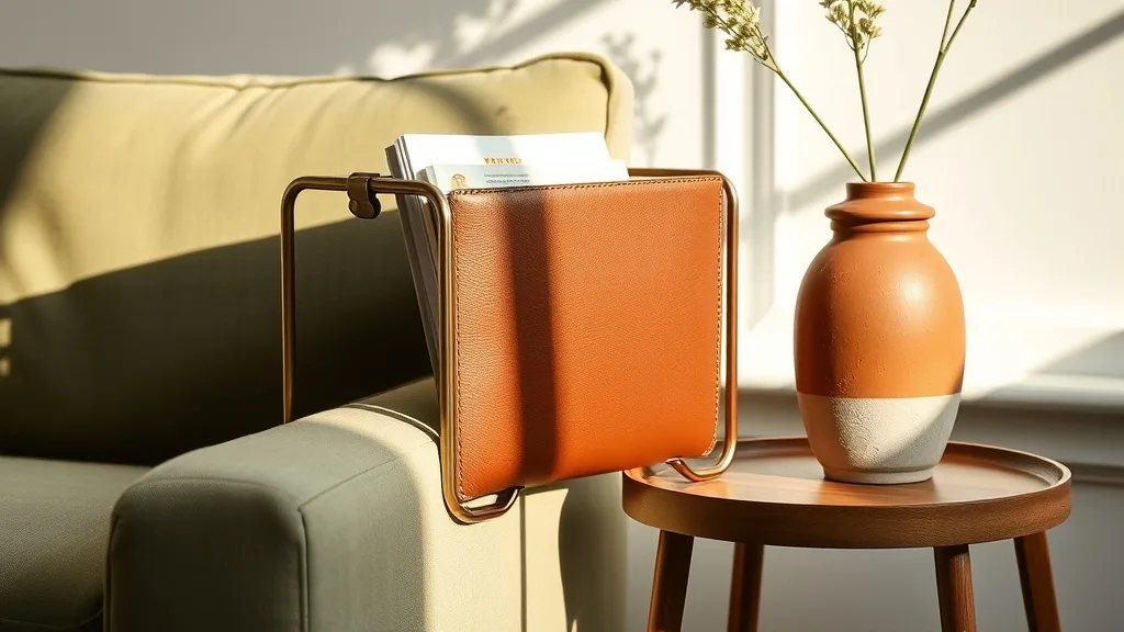 Porte-revues en faux cuir marron : ce qu’il apporte vraiment au salon