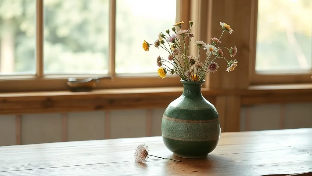 Vase en grès vert : un objet brut qui dure plus que les tendances