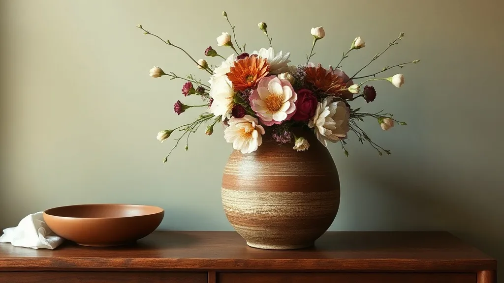 Grand vase en grès marron : l'objet qui patine avec vos souvenirs