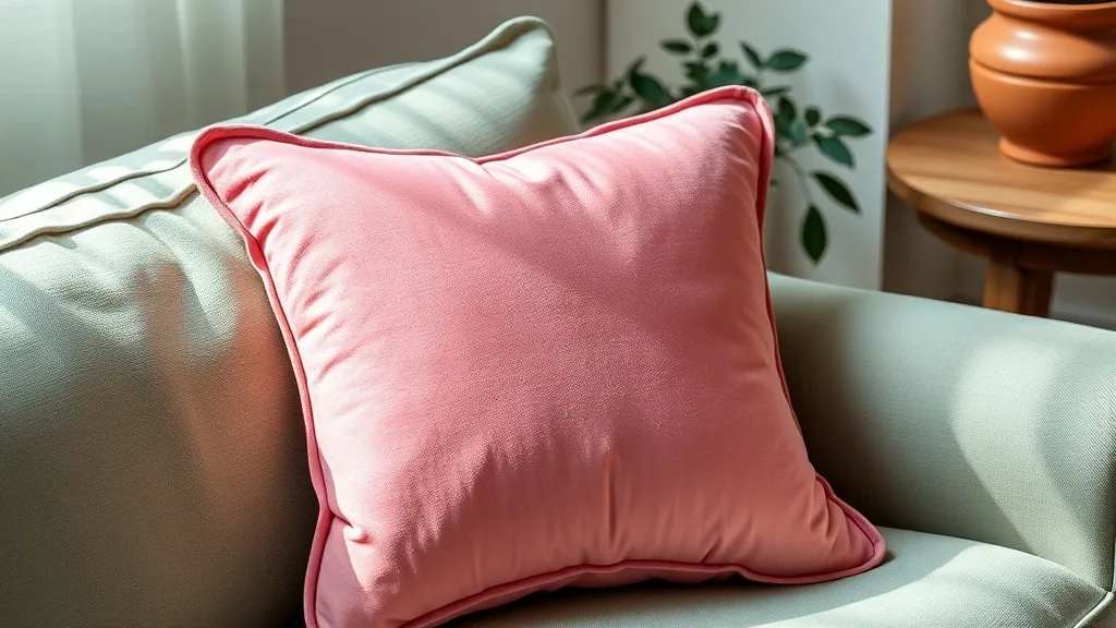 Coussin velours rose passepoilé : la pièce qui traverse les années