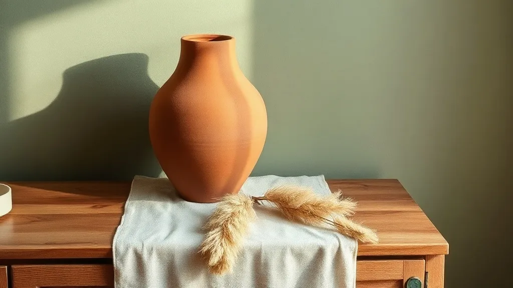 Grand vase en grès marron : pourquoi il bat les tendances