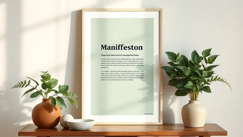 L’affiche Holstee vert naturel : un manifeste à vivre