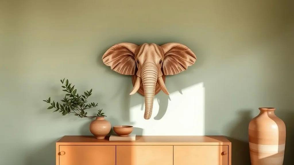 Tête d’éléphant en bois : ne l’achetez pas, faites-la