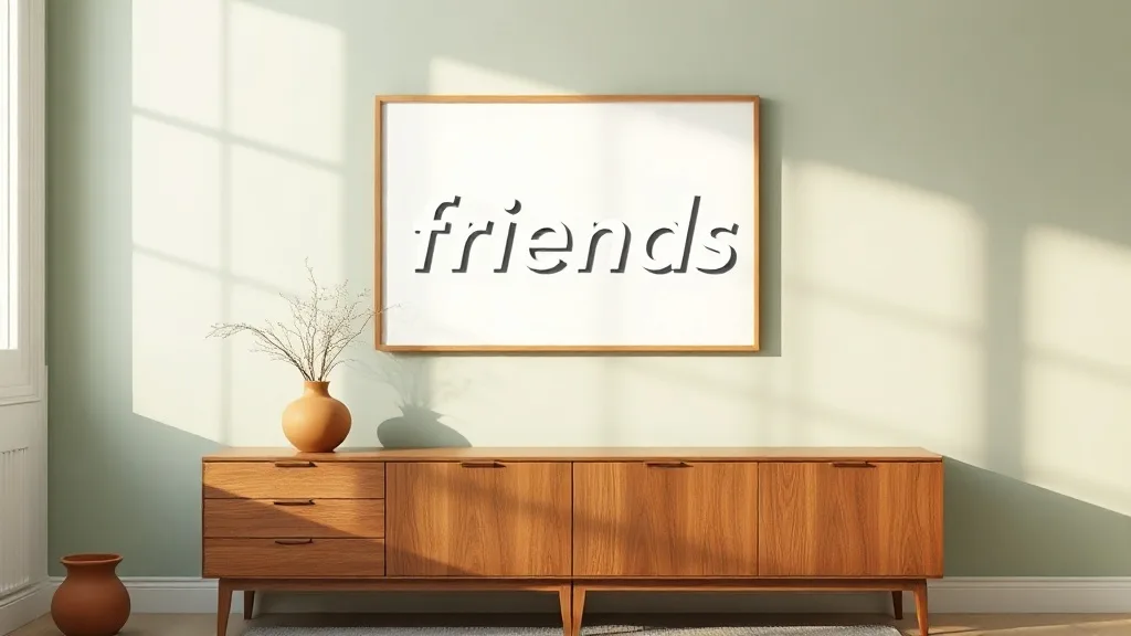 Affiche typographique Friends : bien plus qu’un poster motivationnel