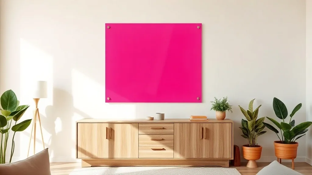 Plexi rose fluo : stop à l'accrocher comme un poster. Voilà la bonne méthode.