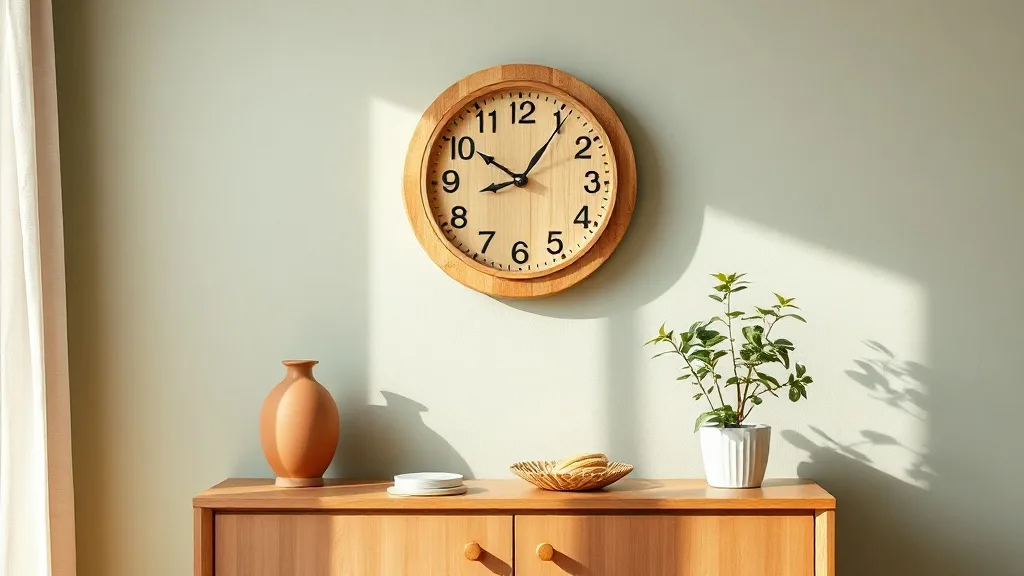 Horloge style Ball naturel : l’héritage George Nelson à votre mur