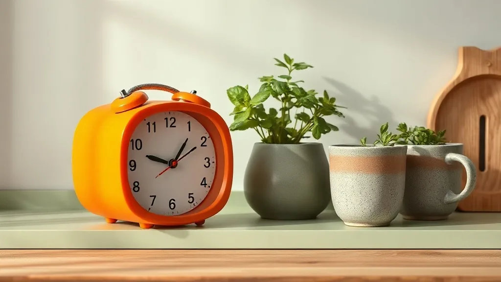 Horloge calendrier rétro orange : le seul gadget qui vous fera lâcher le portable