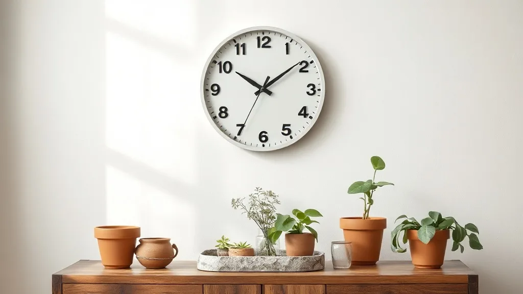 Horloge murale en béton : le charme brut qui traverse le temps