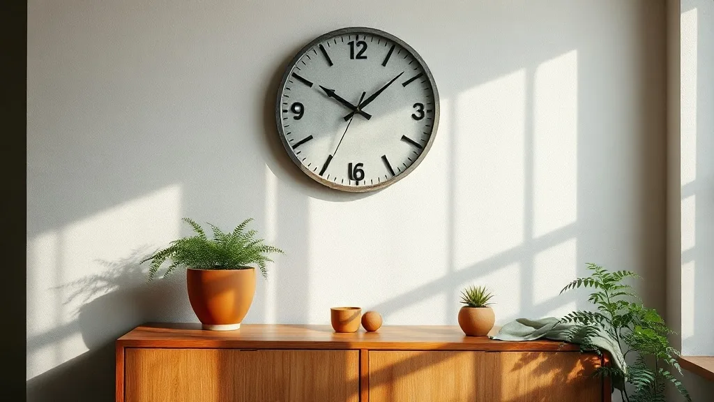 Horloge murale en béton : ce que ton mur doit encaisser