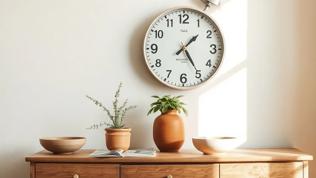 Horloge murale blanche en métal : la simplicité qui dure