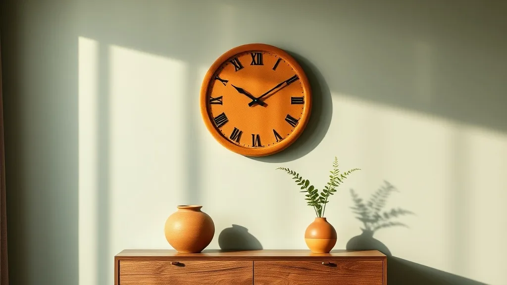 Horloge Murale Lush Ronde en Velours Brun Caramel : Pourquoi on l’adopte