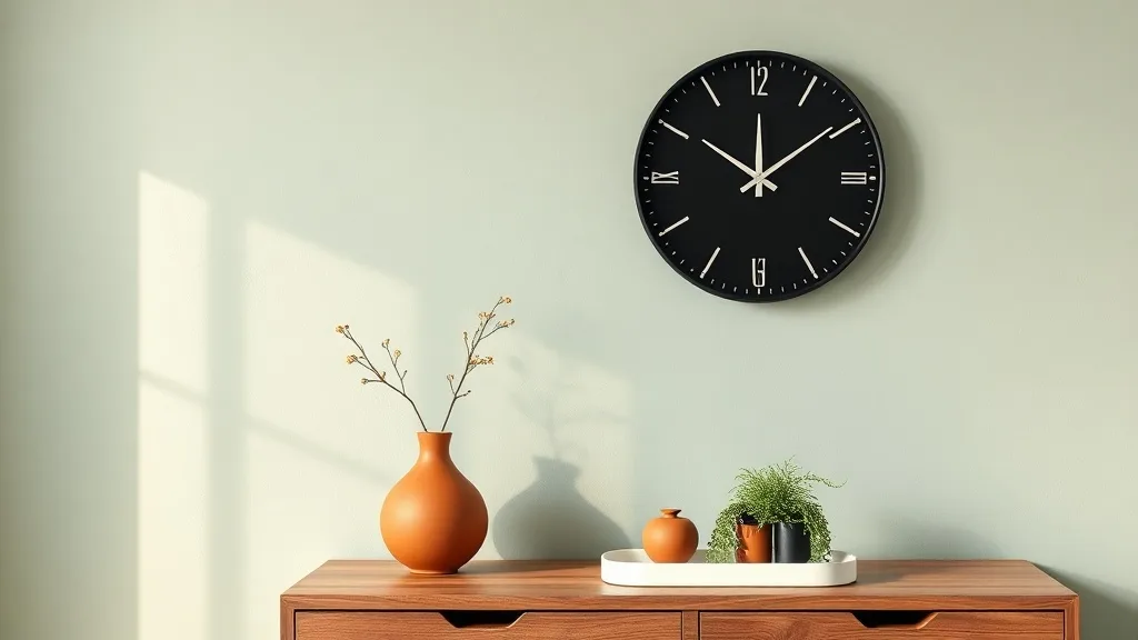 Horloge murale noire : le choix sobre qui dure des décennies