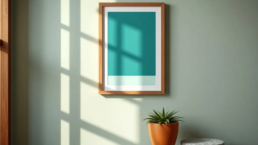 Encadrer une affiche bleu sarcelle : le guide pour un mur qui tient dans le temps