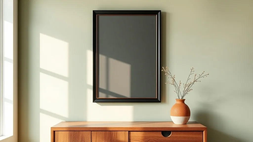 Affiche encadrée noir et cuivre : faire durer un grand format sur son mur