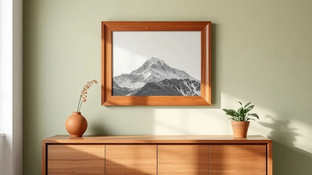 Montagne Print encadrée A2 : l’art mural qui traverse le temps