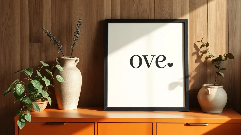 Affiche typographique Love : le noir et blanc qui dure