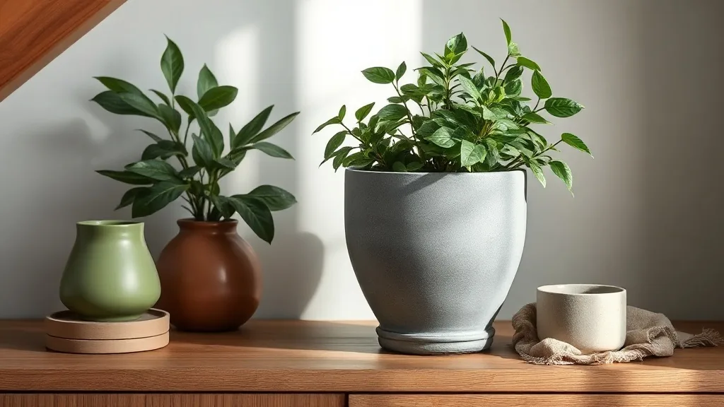 Grand pot Bacall gris : le contenant qui change vraiment votre plante d’intérieur