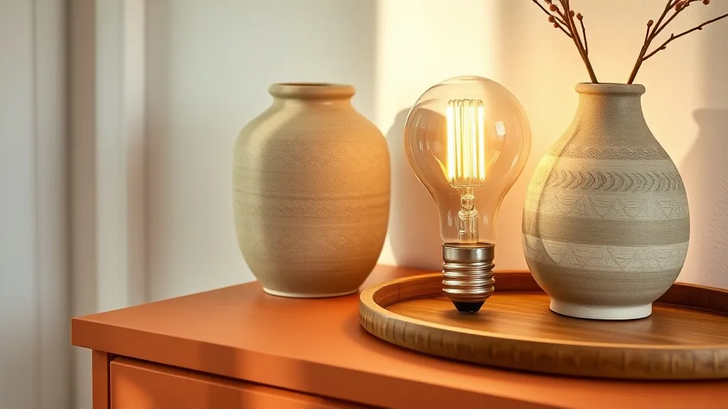 Ampoule LED à filament, forme globe G95 en verre transparent, allumée dans une suspension en laiton.