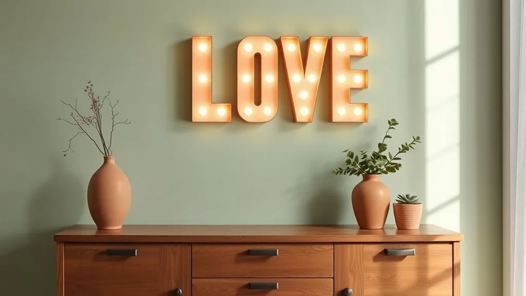 Lettres lumineuses « LOVE » : on évite le jetable, on assume le caractère